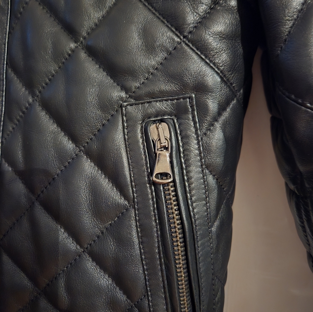 Lot 78 quilted leather jacket